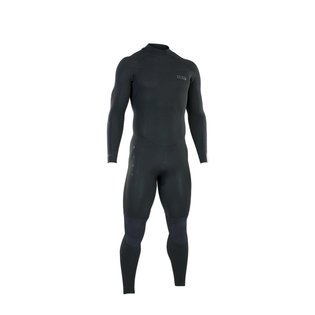 ION element wetsuit 4/3 back zip black for surfing, kiteboarding and wing foiling