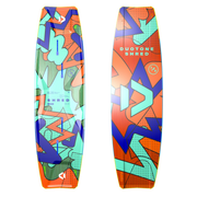 2024 Duotone Shred Twin tip board for youth and kids kiteboarding orange and blue